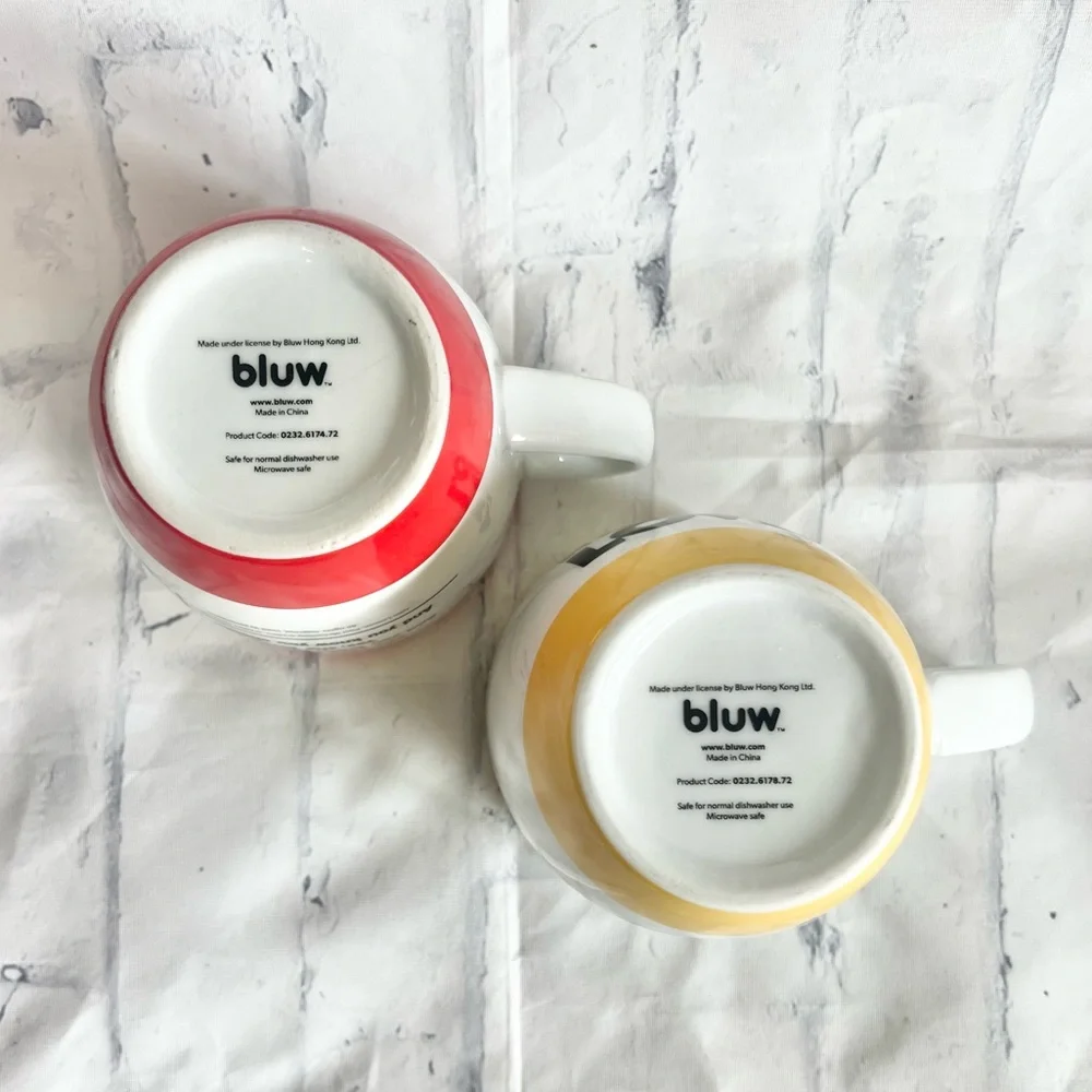 The Beatles Coffee Mugs Set of 2 Bluw Lyric All You Need Is Love Vintage Vibe